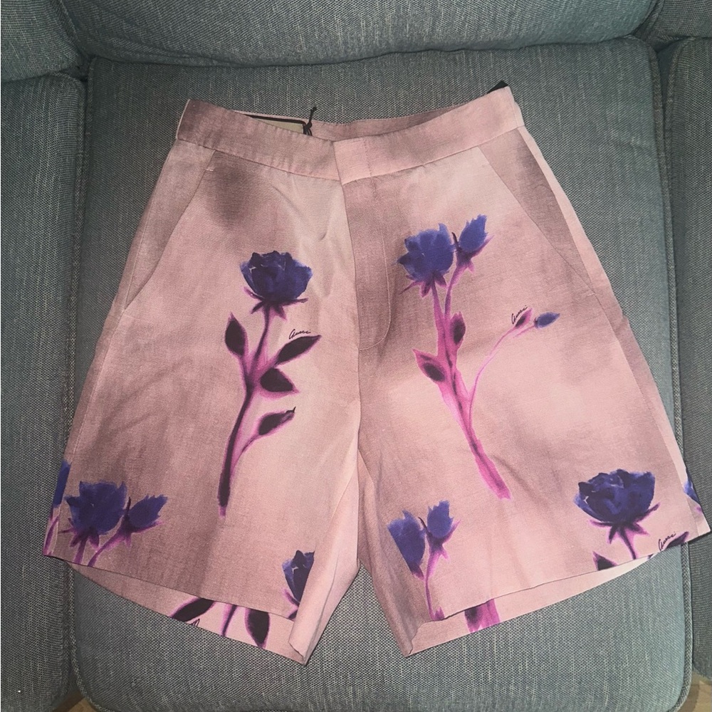 Gucci Floral Mini Shorts w/ Tags Sz IT 38